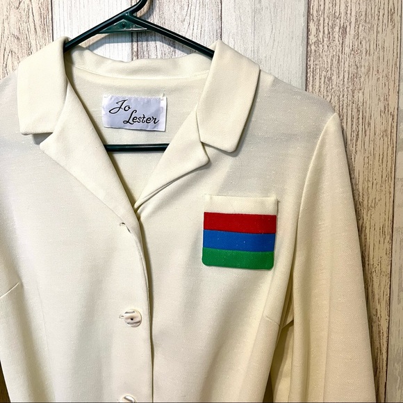 Vintage 1970s Rainbow Belted Dress - Picture 3 of 6